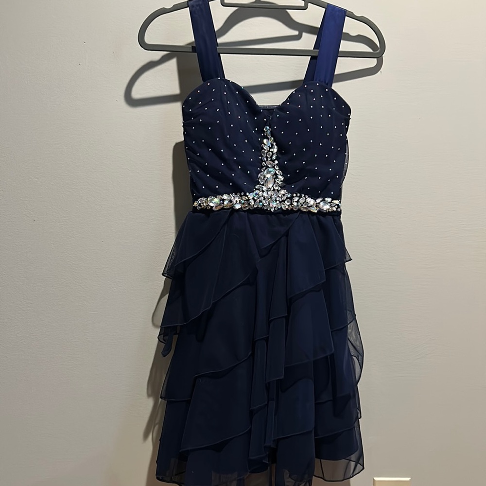 Navy-Blue Short Dress